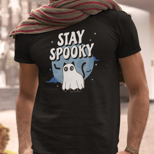 Stay Spooky Ghost Cat T-Shirt