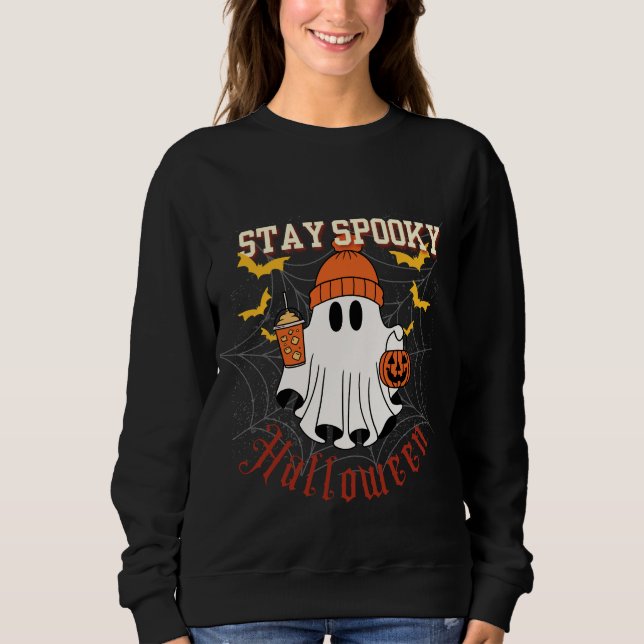 Stay Spooky Ghost Halloween  Sweatshirt (Front)