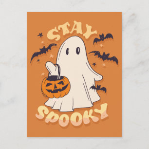 Stay Spooky Ghost Postcard