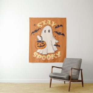 Stay Spooky Ghost Tapestry