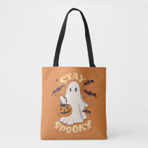 Stay Spooky Ghost Tote Bag