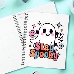Stay Spooky Groovy Ghost Retro Pastel Halloween Planner