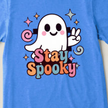 Stay Spooky Groovy Ghost Retro Pastel Halloween