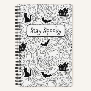 Stay Spooky Halloween Illustration Notebook