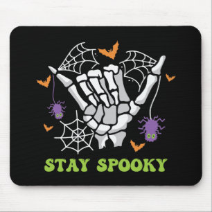 Stay Spooky Halloween Skeleton Hand Mouse Mat