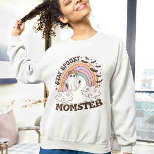 Stay Spooky Momster Eyeballs Halloween Sweatshirt