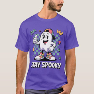 Stay Spooky Retro Ghost T-Shirt   Vintage 90s Aest