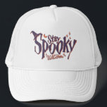 Stay Spooky Witches Witch Halloween Funny Trucker Hat<br><div class="desc">Evoke the enchantment of Halloween with our 'Stay Spooky Witches' funny t-shirts. Dive into a world of wicked humour and eerie style, as you celebrate the spookiest season. Celebrate the season with a twist of humour, making a statement that's both eerie and entertaining. A bewitching addition to your Halloween wardrobe...</div>