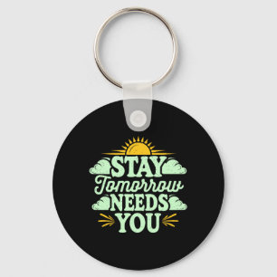 Stay Stay Strong Today Awareness Mental Health Art Key Ring