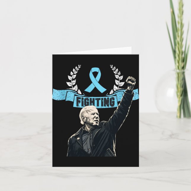 Stay Strong Biden Patriotic Support Ribbon Prostat Card (Front)