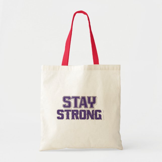 Stay Strong Bold Resilience Tote Bag (Front)
