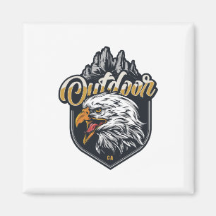 Stay Strong Eagle Outdoor Motivational quotes   Magnet