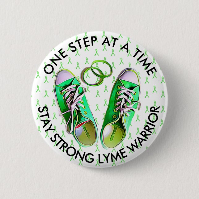 STAY STRONG LYME DISEASE WARRIOR BUTTON (Front)