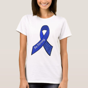 Stay Strong ME/CFS Warrior Blue Awareness Ribbon T-Shirt