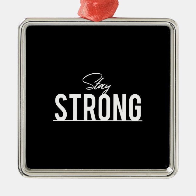 stay strong metal tree decoration (Front)