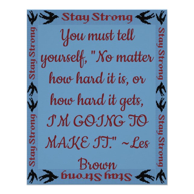 Stay Strong Poster (Front)