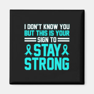 Stay Strong Ptsd Stress Awareness Ribbon Graphic  Magnet