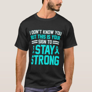Stay Strong Ptsd Stress Awareness Ribbon Graphic  T-Shirt