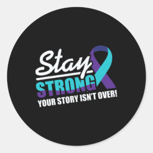 Stay Strong Suicide Awareness Mental Health Classic Round Sticker