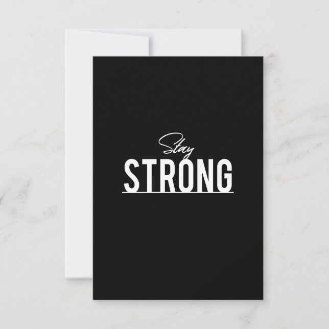 stay strong thank you card (Front)