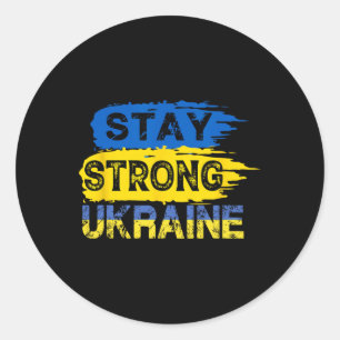 Stay Strong Ukraine2 Classic Round Sticker