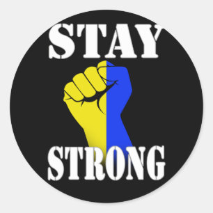 Stay Strong - Ukraine Classic Round Sticker