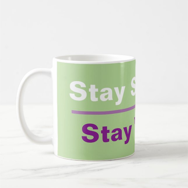 Stay Strong Vegan Coffee Mug (Left)