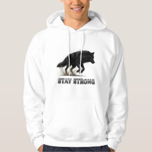 Stay Strong Wolf Hoodie