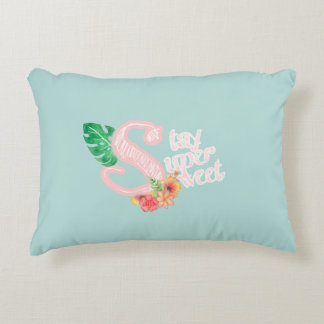 Stay Super Sweet Reversible Throw Pillow