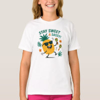 Stay Sweet and Sassy Fun Pineapple Graphic