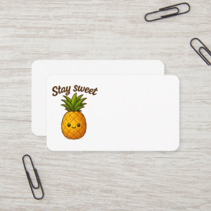 Stay Sweet – Cute Pineapple  Business Card