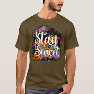 Stay Sweet Halloween Spooky Vibes Trick Or Treat  T-Shirt