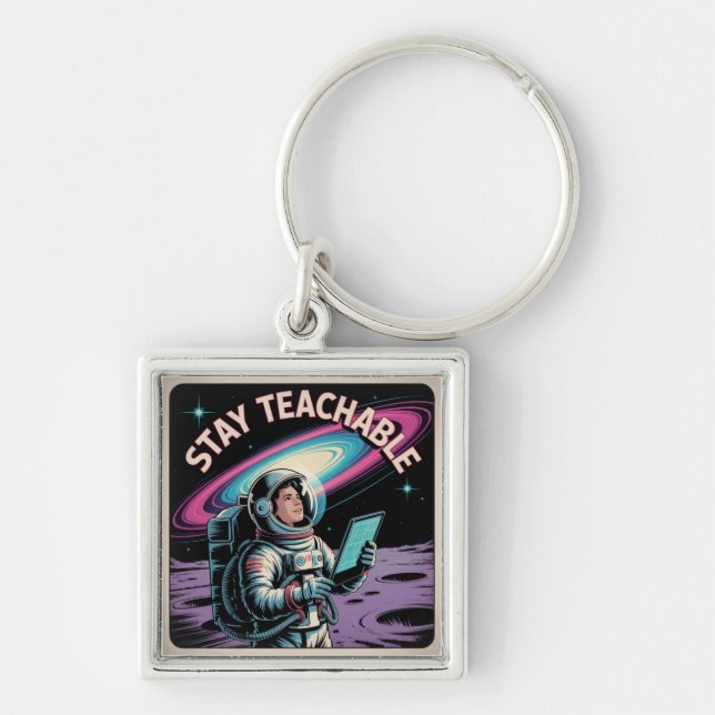 Stay Teachable Key Ring (Front)