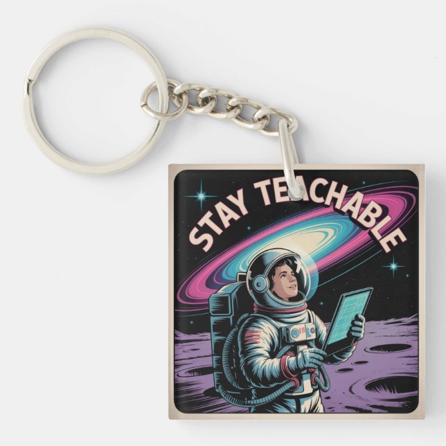 Stay Teachable Key Ring (Front)