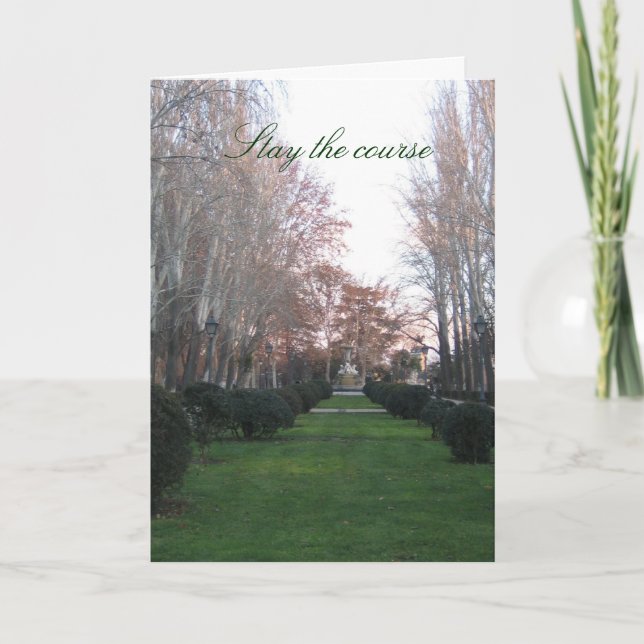 Stay the course card (Front)