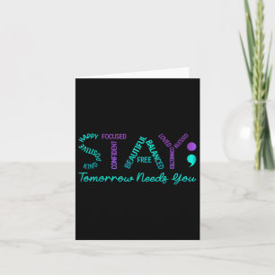 Stay Tomorrow Needs You Suicide Prevention Awarene Card