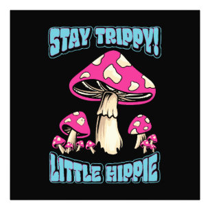 Stay Trippy! Little Hippie Photo Print