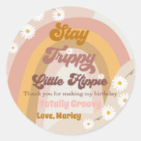 Stay Trippy Little Hippie Retro Groovy Thank You