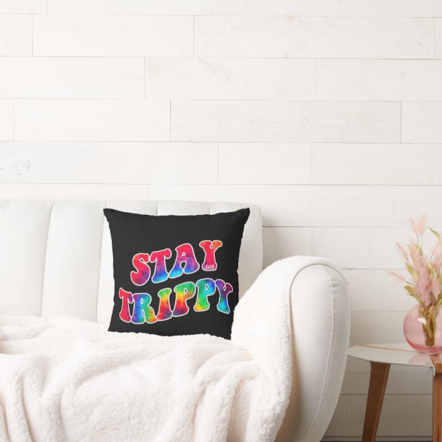 STAY TRIPPY motivational and inspirational        Cushion (Couch)