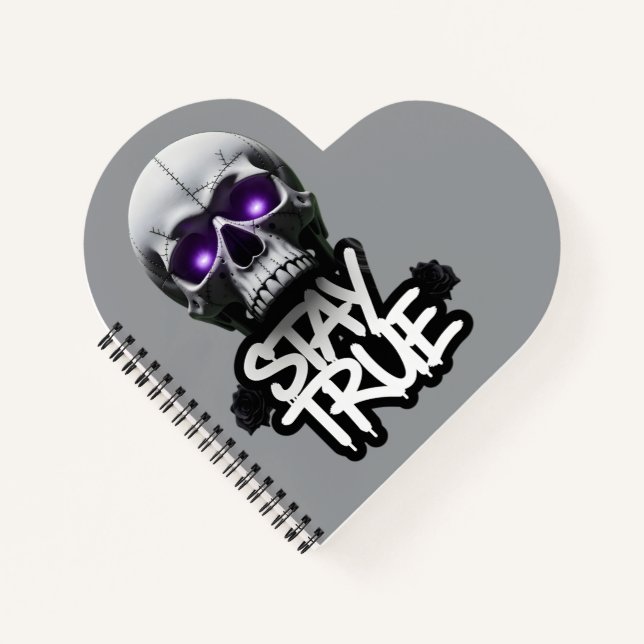 Stay True Skull Notebook (Front)