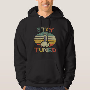 Stay Tuned Retro Banjo Graphic Hoodie