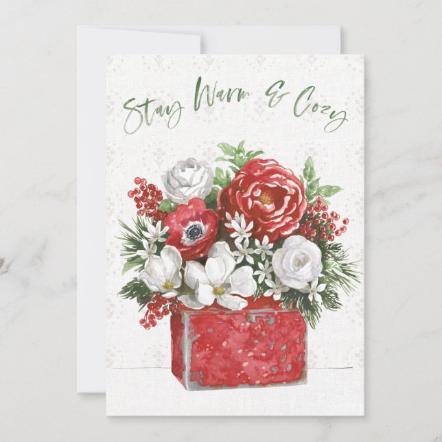 Stay Warm & Cosy Holiday Card (Front)