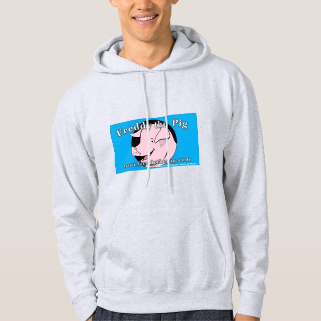 Stay warm in your Freddy the Pig Hoodie (Front)