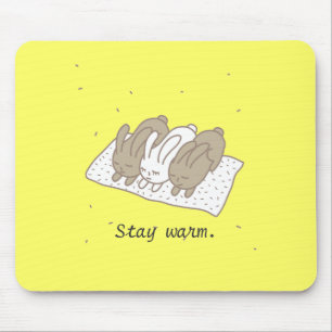 Stay warm mouse mat