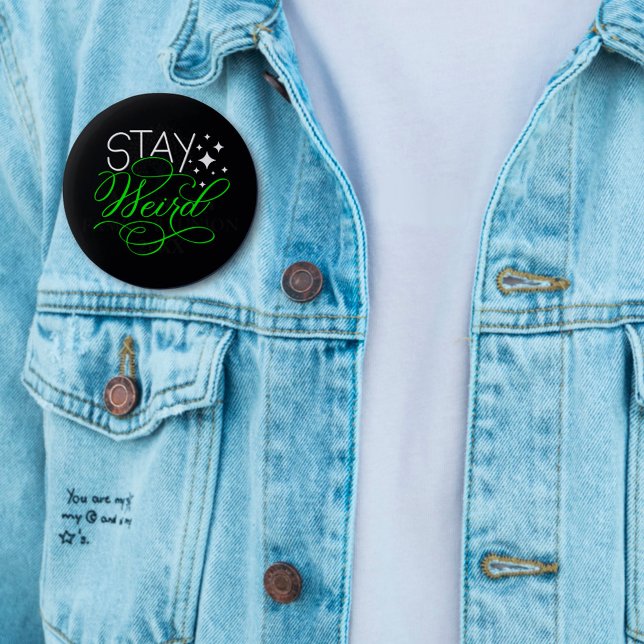 Stay Weird 3 Cm Round Badge (Creator Uploaded)