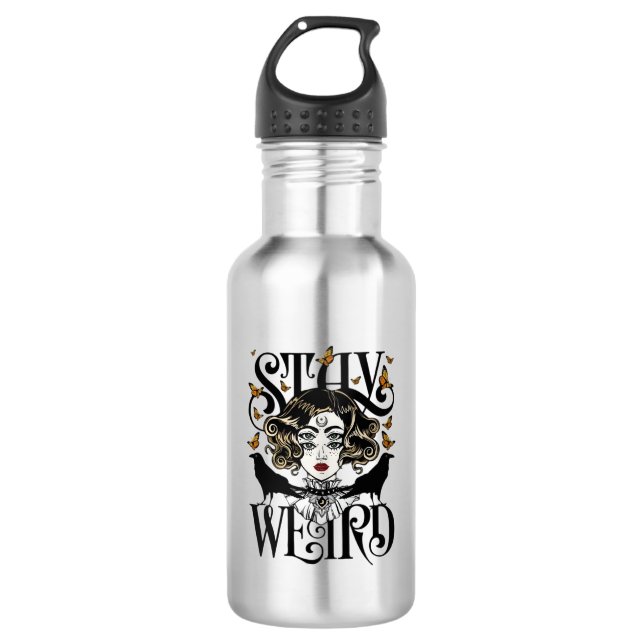 Stay Weird 532 Ml Water Bottle (Front)