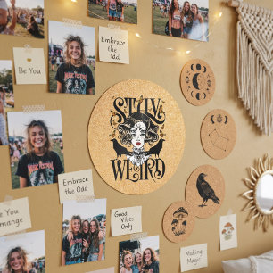 Stay Weird Classic Round Sticker