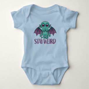 Stay Weird Cute Cthulhu Monster Baby Bodysuit