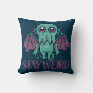 Stay Weird Cute Cthulhu Monster Cushion