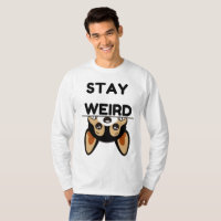 Stay Weird Funny Boston Terrier Cartoon Dog
